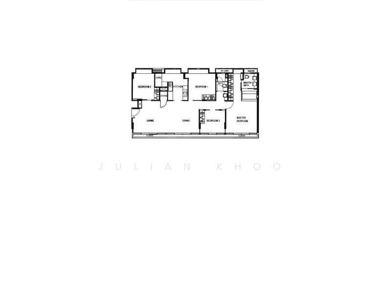Floor plan, Lotus at Paya Lebar