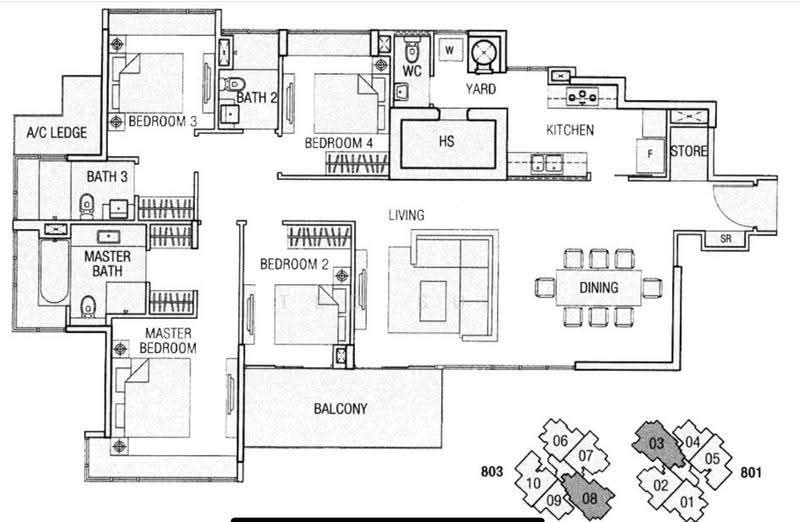 Floor plan, D'Pavilion