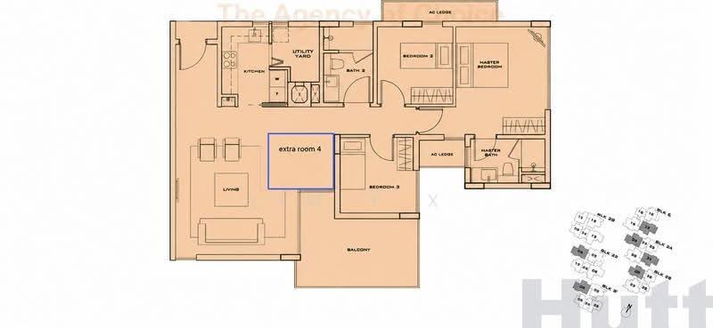 Floor plan, Bliss@Kovan